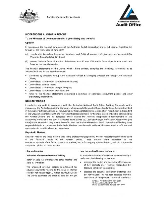 Signed Audit Report Example Transparency Portal