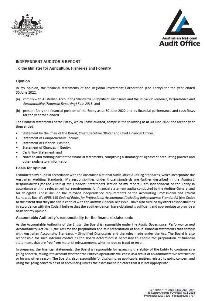 Signed Audit Report Example Transparency Portal