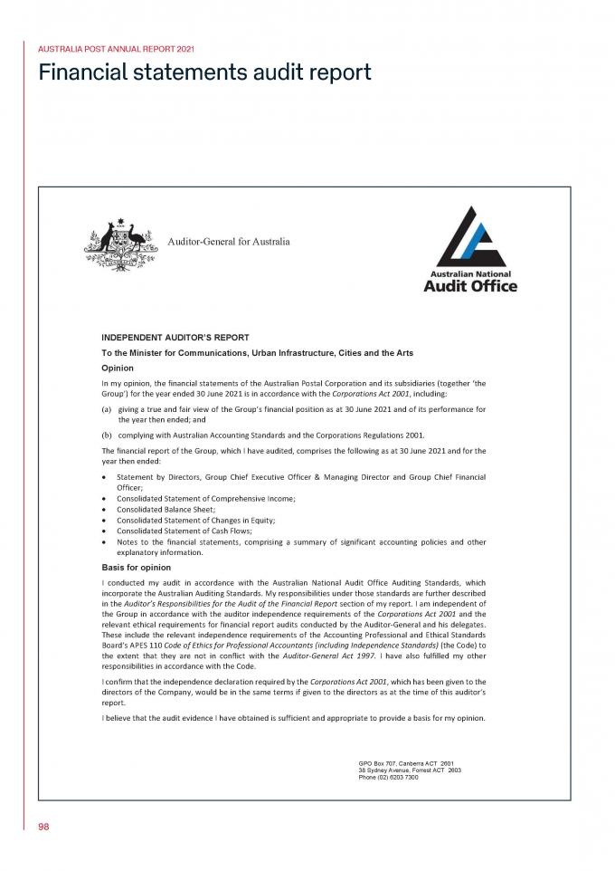 Signed Audit Report Example Transparency Portal