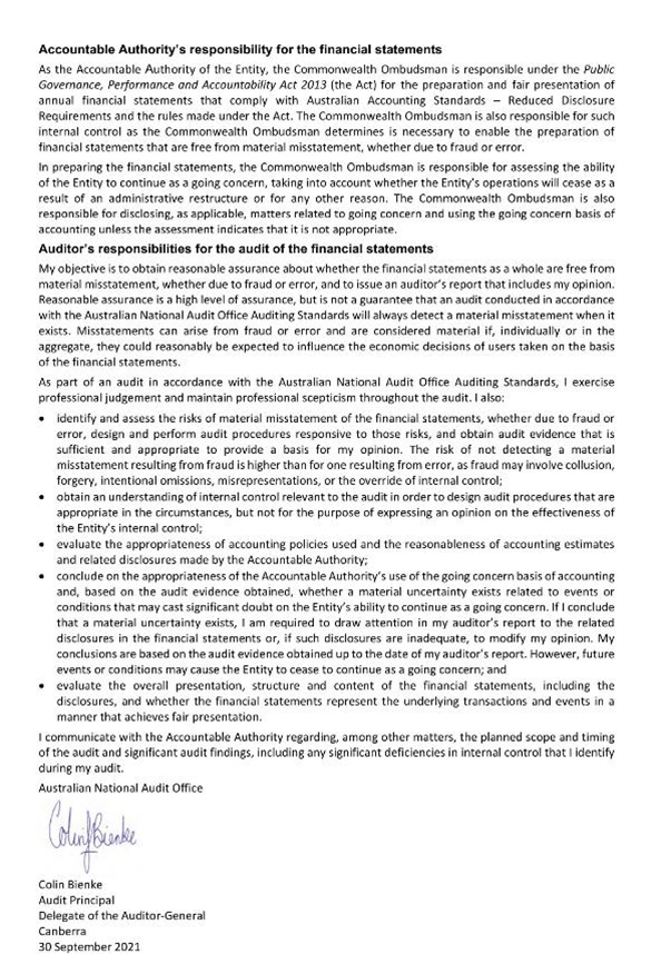 Appendix Financial Report Example Transparency Portal