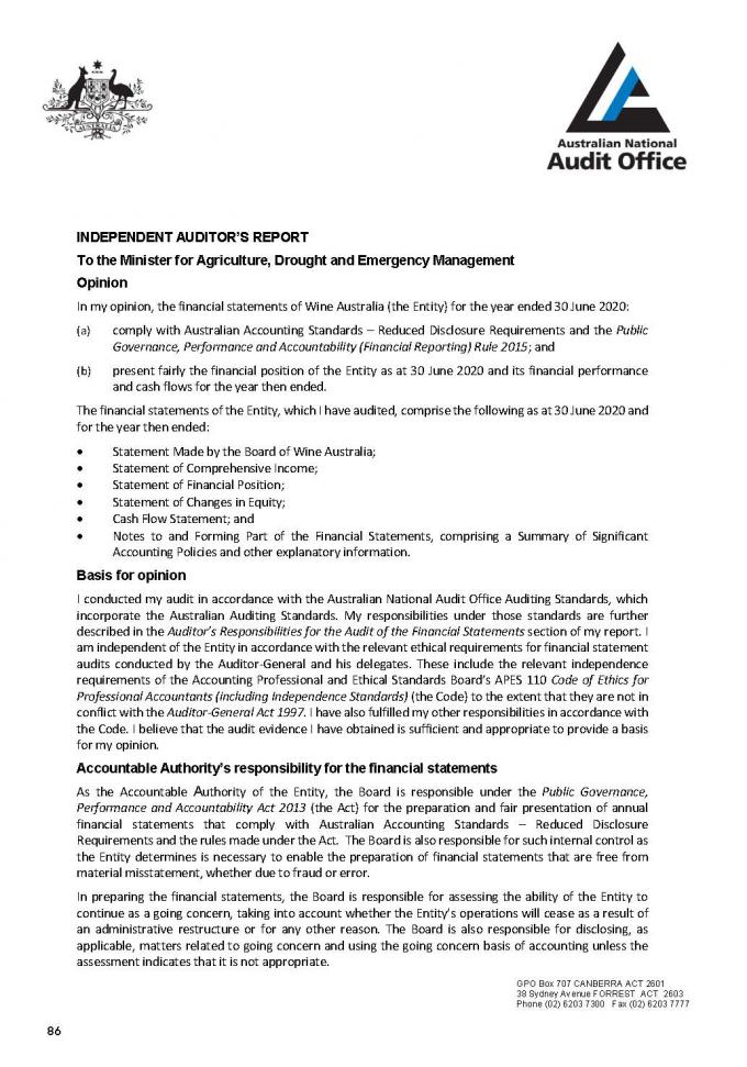 Signed Audit Report Example Transparency Portal