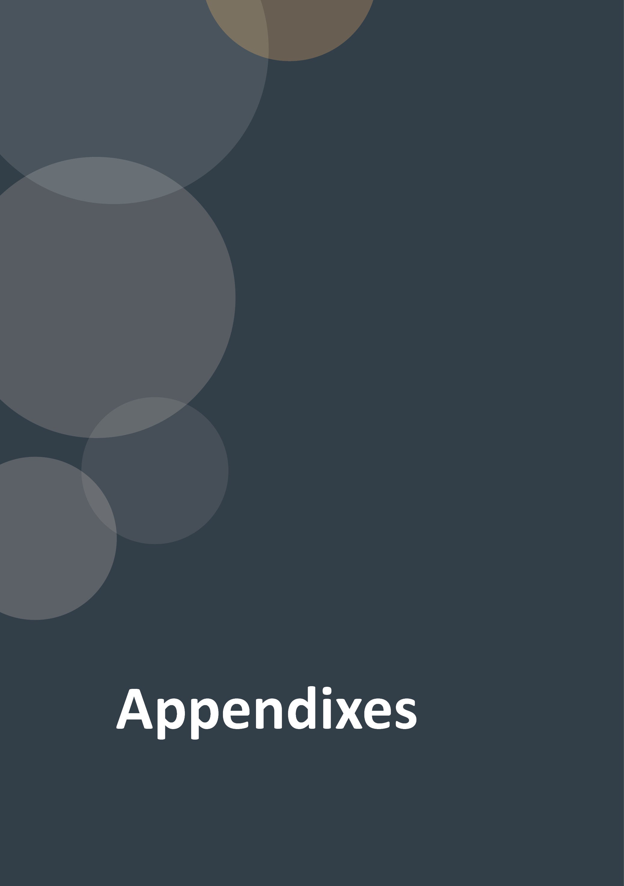 Appendixies Transparency Portal